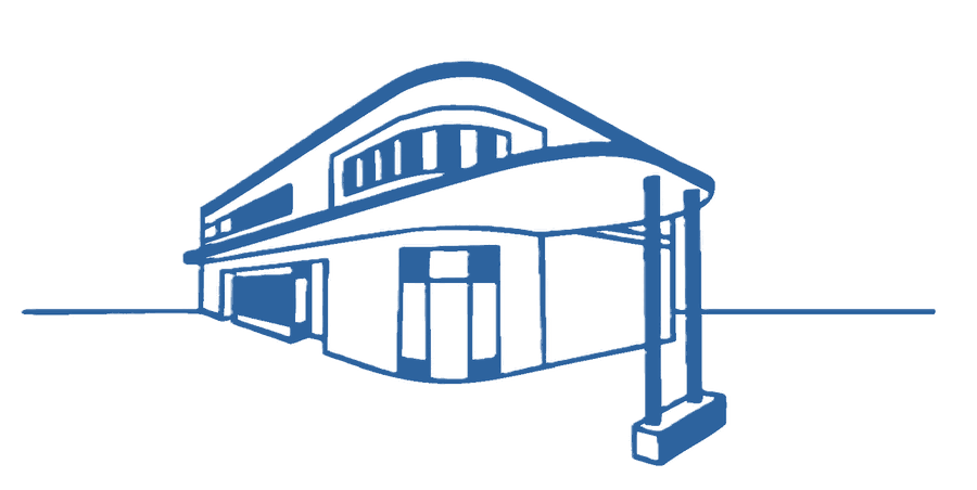 Line drawing of the Montrose building