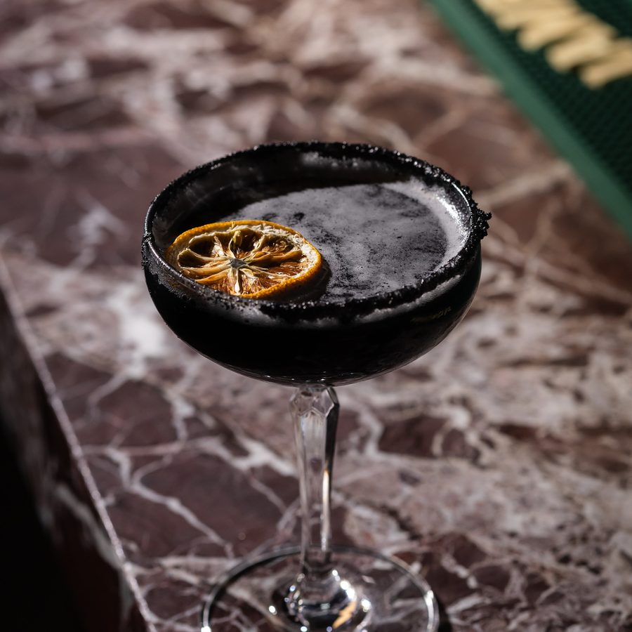 Black Lemon Drop Cocktail at Betelgeuse Betelgeuse Montrose