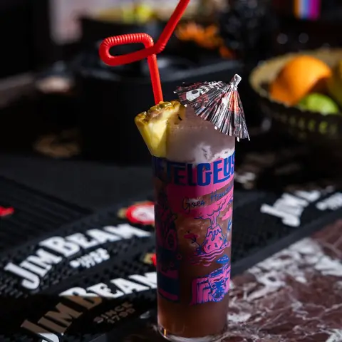Betelgeuse Goes Hawaiian, a cocktail at Betelgeuse Betelgeuse Washington Ave