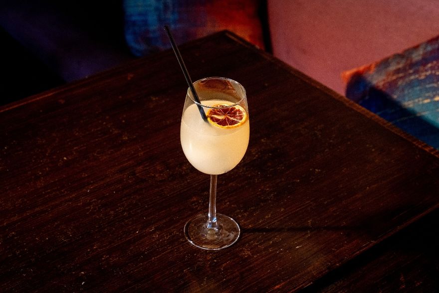 Half Frozen French 75 at Betelgeuse Betelgeuse Montrose