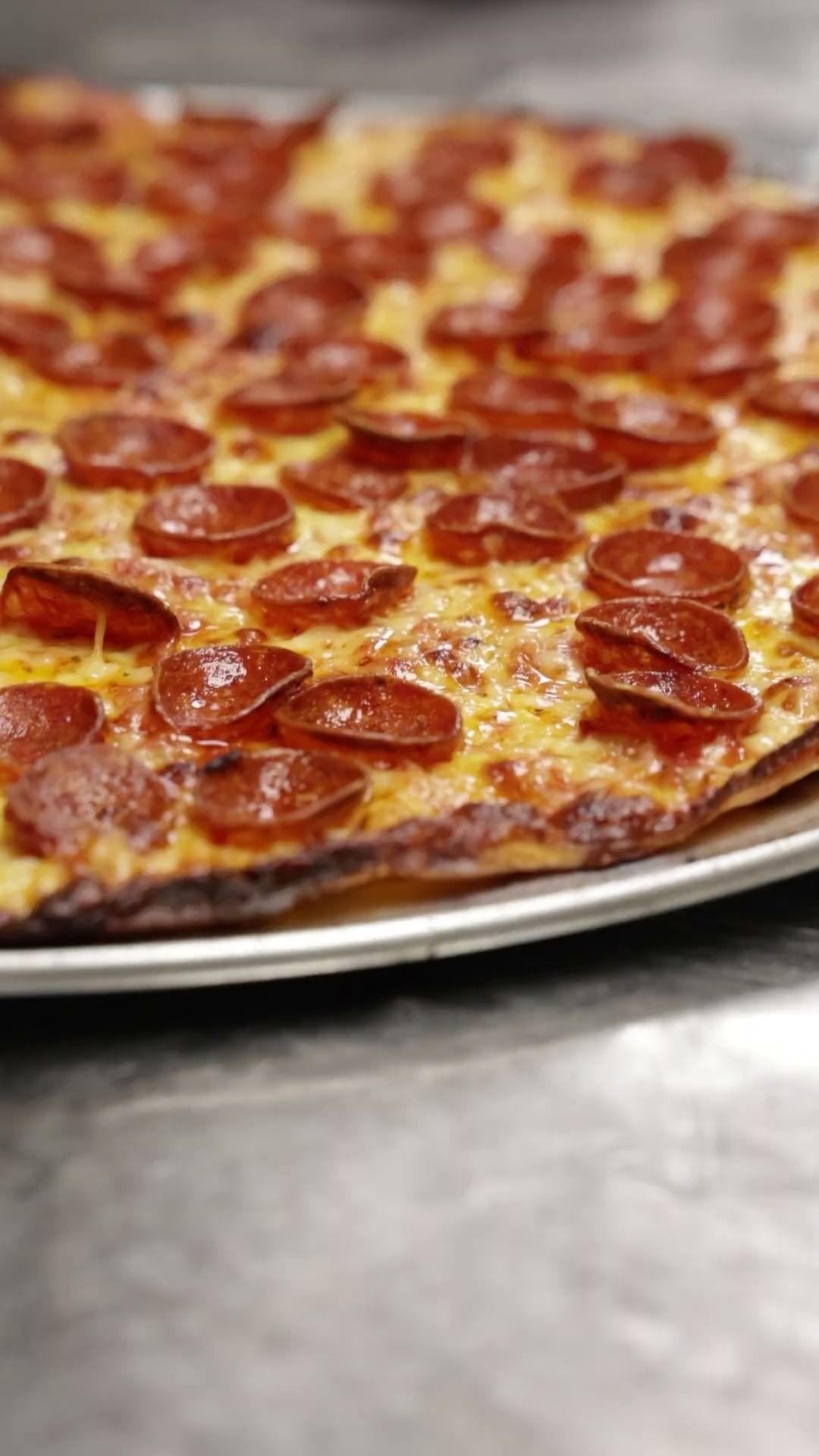 Cupped pepperoni cast iron pizza at Betelgeuse Betelgeuse